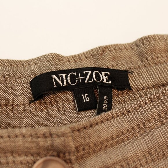 Nic+Zoe Linen Blend Wide-Leg Pants | Natural Ease for Travel, Errands & Retreat - Picture 5 of 10